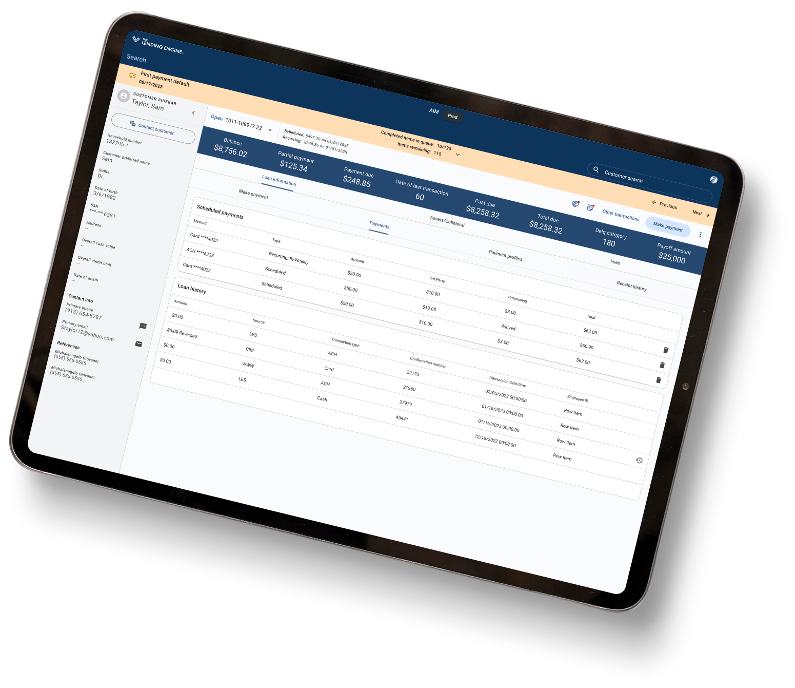 iPad with design work